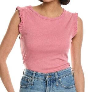 Brook + Lynn Ruffle Sleeve Bodysuit SZ M NWOT